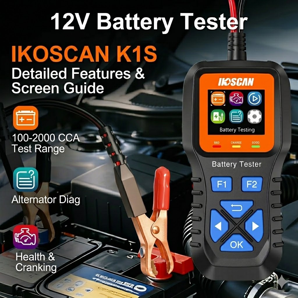 IKOSCAN K1S 12V Car Battery Te - огляд і ціна Topdon Tc001 Thermal Camera
