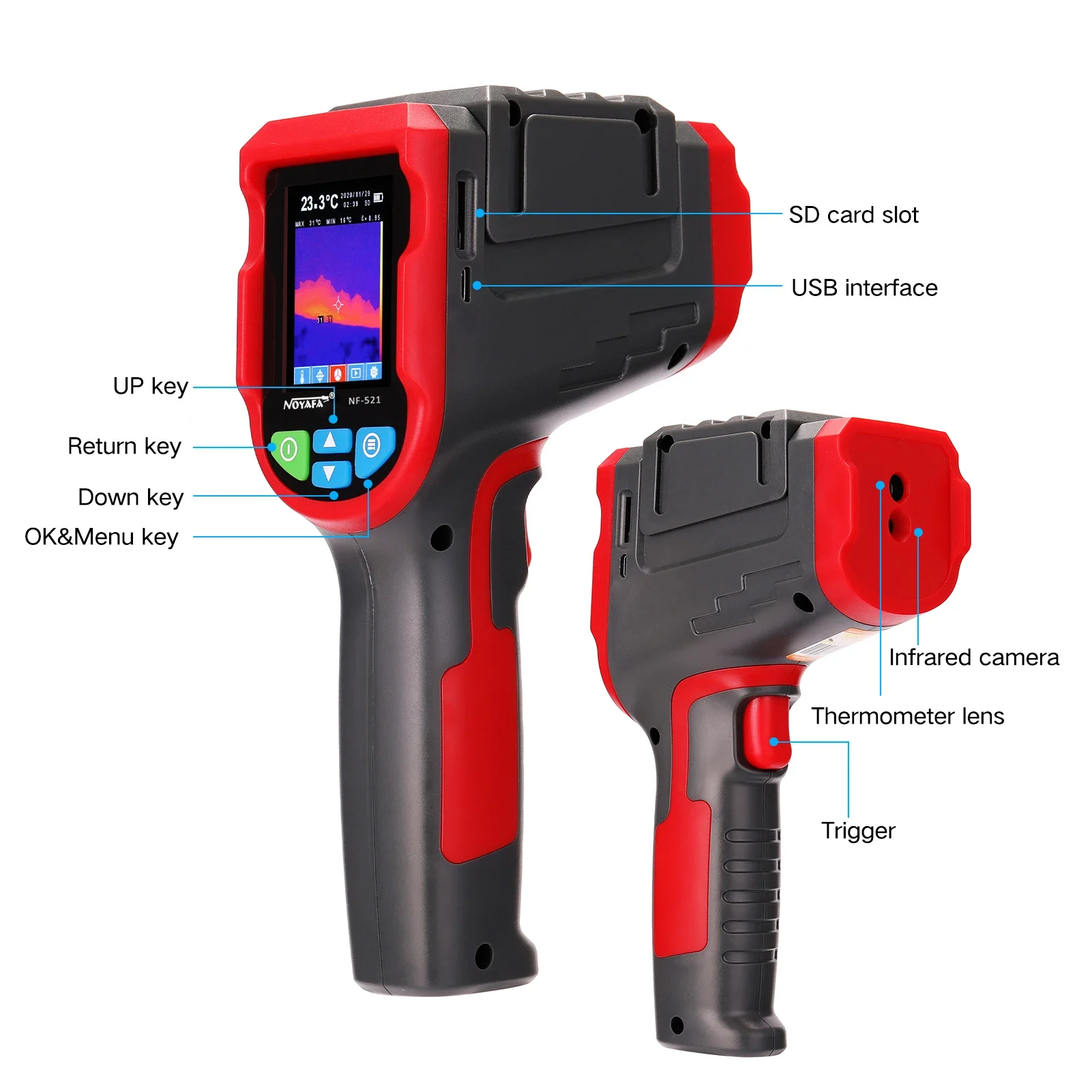 NF-521 Handheld Infrared Therm - огляд і ціна Nf 521 Thermal Imaging Camera