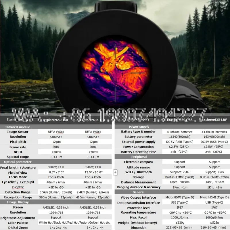 Night Vision Scope with 1000m  - огляд і ціна Hunting Thermal Imaging Scope